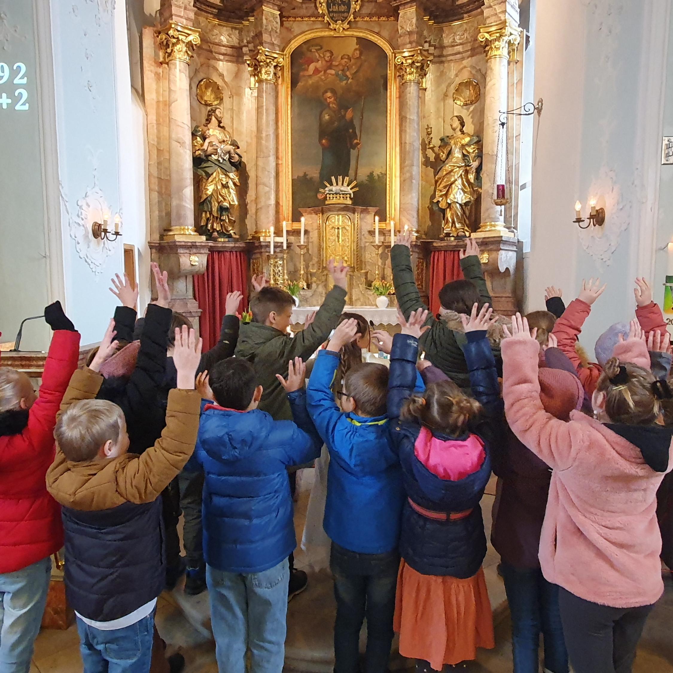 Bei einer Taufe in Ebing