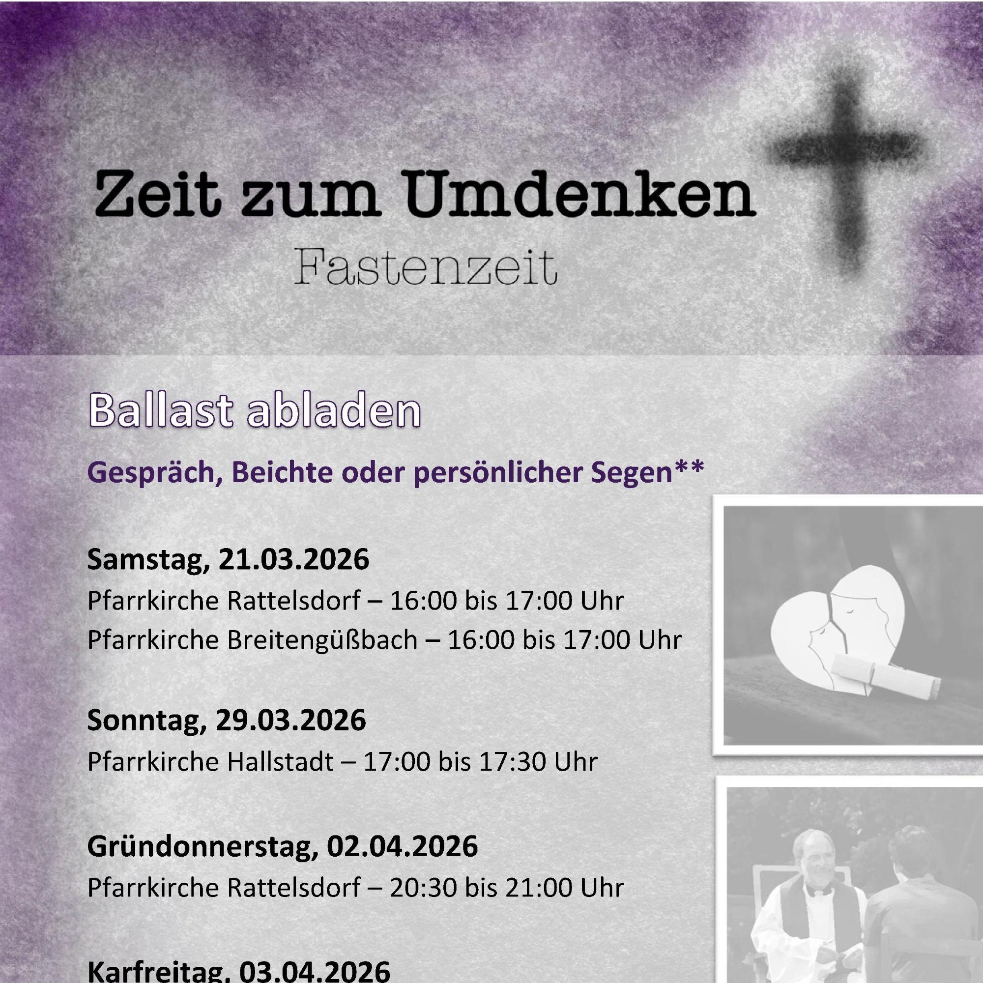 Beichte 2026 - Fastenzeit