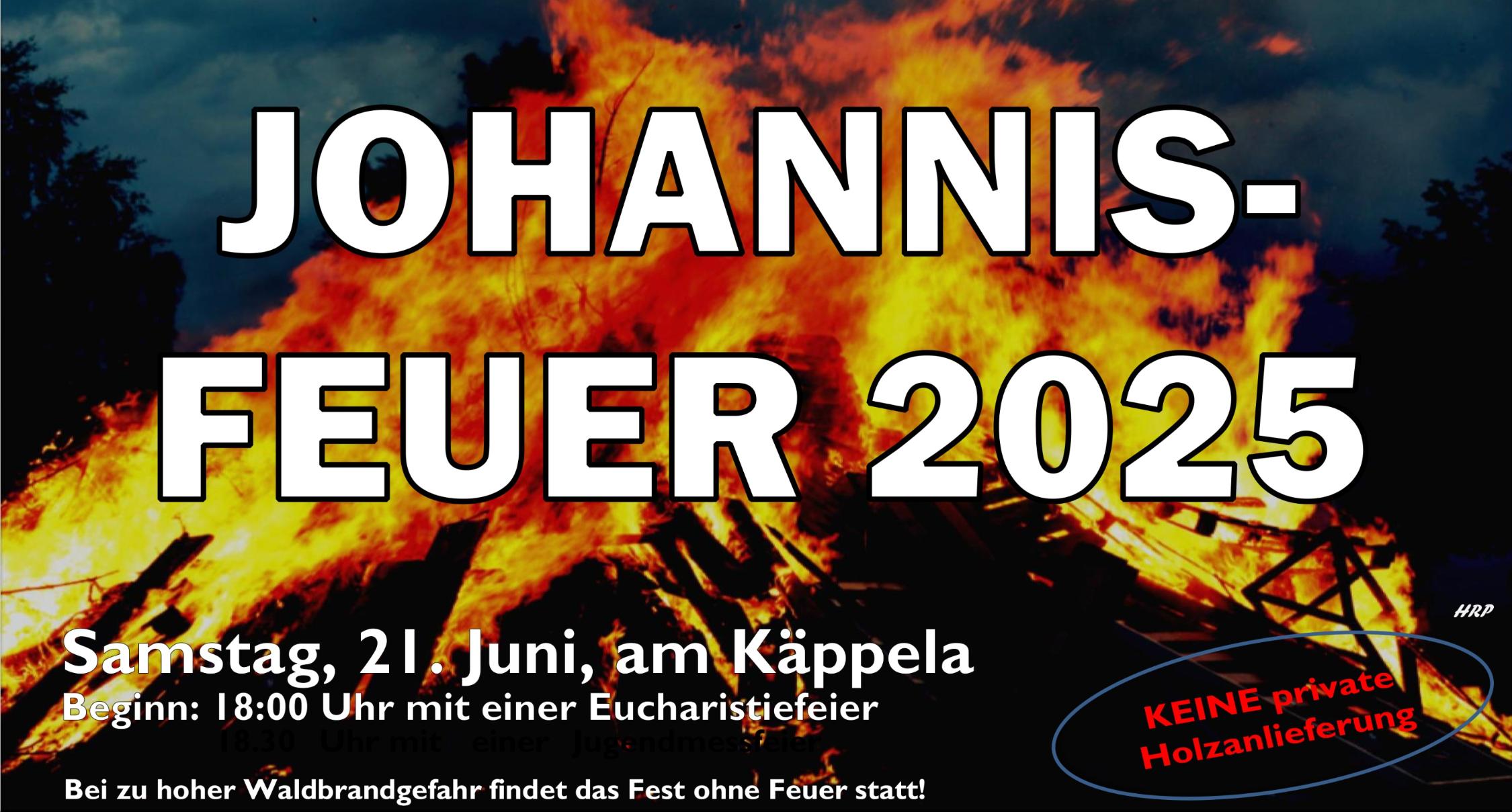 Eucharistiefeier am Johannisfeuer
