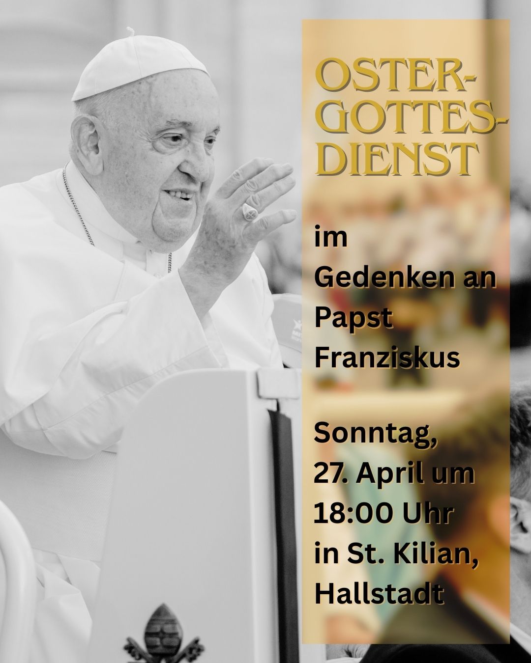 Gedenkgottesdienst für Papst Franziskus