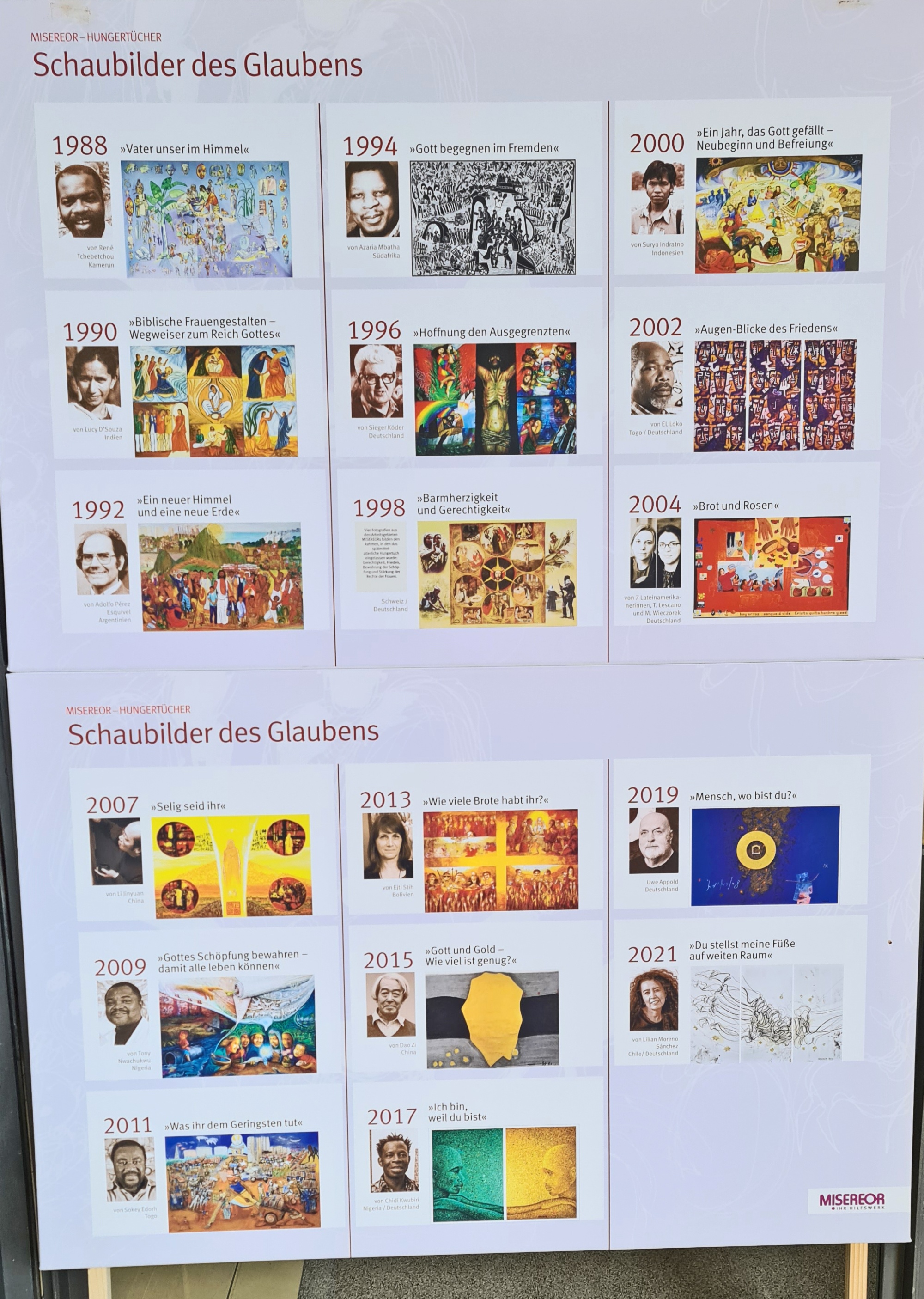 MISEREOR HUNGERTUCH - AUSSTELLUNG