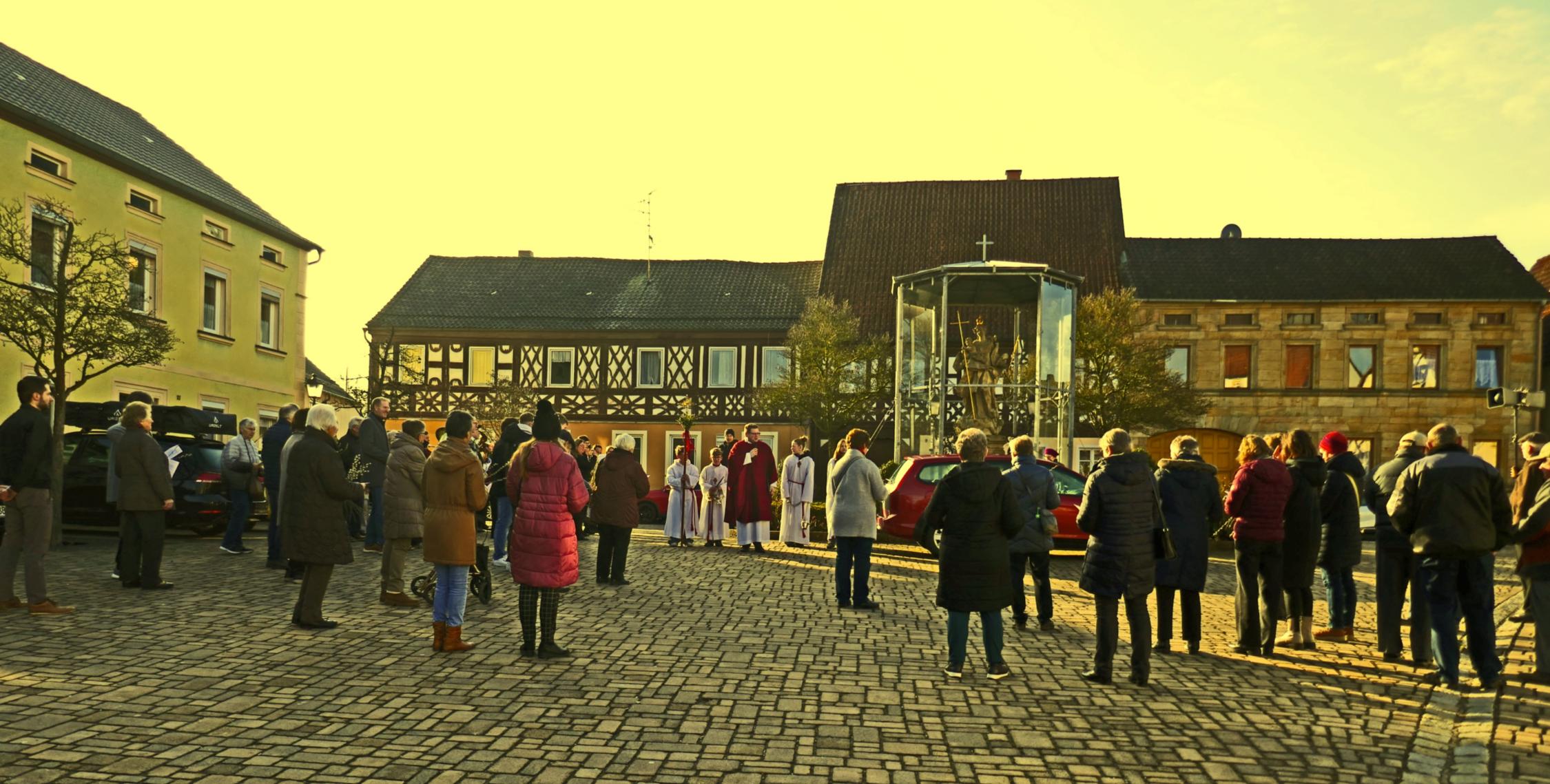 Palmsonntag am Marktplatz