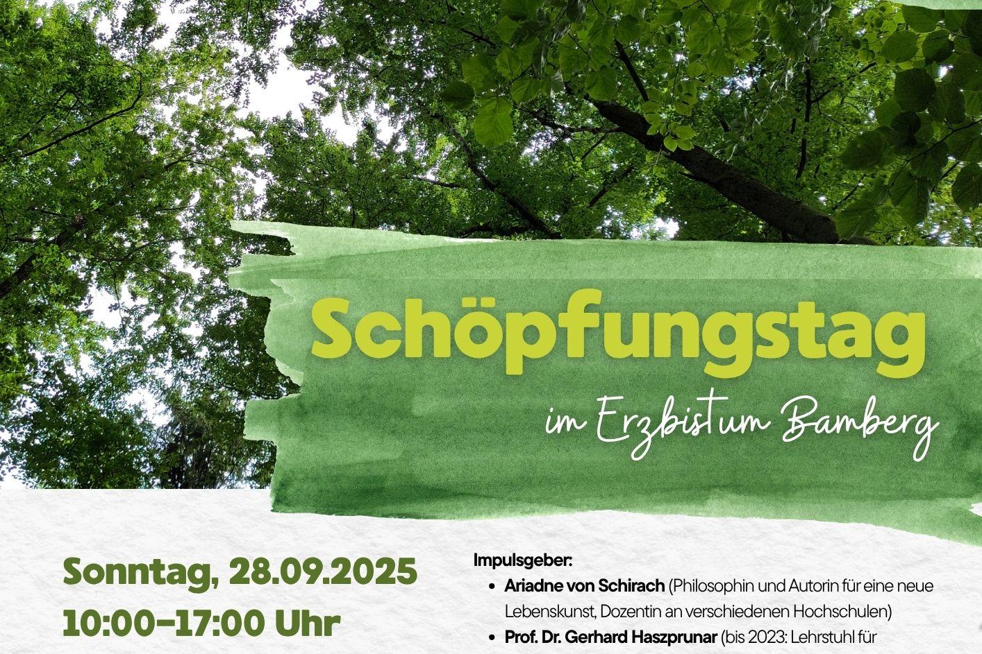 Save the Date Schöpfungstag